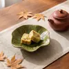 Plato Retro para Salsa para Mojar Estilo Japonés, Plato de Cerámica para Condimentos para Uso en Hogar y Restaurante, Plato Único y Estéticamente Agradable para Condimentos y Snacks, Plato para Platos Fríos