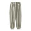 Pantalones deportivos holgados de otoño de 340 g para hombres y mujeres, estilo japonés, con cuello redondo, manga larga, color liso