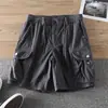 Shorts Americanos Retrô de Ferramentas de Verão Masculino Duffy Bonito Calças Casuais Multibolsos Soltos Versátil Soltos de Cinco Pontos Calças Médias