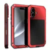 Adequado para iPhone 17 Case Tanque Três Provas Apple 17 Pro Anti-Queda, À Prova d'Água e Poeira Metal Completa Capa de Celular