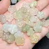 Pieza de Talla de Flor de Peonía de Jade, Placa de Nube Auspiciosa y Fortuna, Placa de Flor, Flor de Osmanthus de Cinco Pétalos, Accesorios de Jade, Accesorios para Pulseras al por Mayor