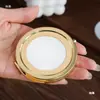 Paquete de material base para espejo para espejo pequeño portátil plegable hecho a mano DIY, brocado Song, estilo antiguo, otros
