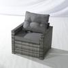 Muebles de exterior transfronterizos combinación de sofá de ratán PE traje de sofá para jardín y patio venta al por mayor