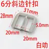 Hebilla de Pin con Borde Biselado de 6 mm 20 mm Suministro de Guangzhou Accesorios de Ferretería para Equipaje y Artículos de Cuero Hebilla de Cinturón de Aleación de Zinc Correa para el Hombro