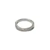 Anillo de Acero de Titanio con Diamantes Cruzados Estilo Japonés y Coreano para Mujer Diseño de Nicho Anillo de Acero Inoxidable 316 Joyería Popular de Moda