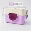 Caixa de Areia para Gatos Extra Grande, Banheiro Semi-Fechado Aberto Extra Grande, Caixa de Areia Anti-Salpicos para Filhotes, Suprimentos para Pets