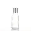 Frasco Transparente para Óleo Essencial com Conta-gotas de Ponta de Borracha, Frasco para Líquido de Essência, Frasco Dispensador de Cosméticos Portátil para Viagem, Frasco de Vidro para Amostra