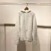 Marca Francesa de Nicho de Moda 2024 Otoño e Invierno Nuevo Suéter con Capucha, Sudadera Engrosada Estilo Perezoso para Mujer