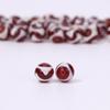 Carne Vermelha Contas Redondas Pulseira DIY Pulseira Contas Redondas de Ágata Contas Soltas Colar Tianzhu Xizang Tara Nobre Três Olhos Tianzhu