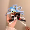 Lindo Clip de Moño de Mickey para Mujer 2025 Nuevo Clip de Tiburón de Superficie AB de Alta Gama para el Cabello en la Parte Posterior de la Cabeza