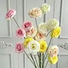 Novas flores artificiais de rosa bolha com 4 cabeças para casamentos, decoração de salão de casamento, flores para corredor, decoração de hotel e casa flores artificiais