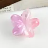 Estilo Coreano Nuevo Verano Fresco Gradiente Rosa-Amarillo Color Gelatina Linda Pinza de Garra Dulce Pinza de Tiburón para el Cabello Pinza para Peinar el Cabello