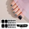 Pegatinas para Uñas y Pies Zhengxiang Transfronterizas Europeas y Americanas, Brillo de Color Sólido, Pegatinas de Uñas de Lujo Ligero, Pegatinas de Dedos de Pie de Cobertura Completa, Lote Mixto, Iridiscente