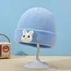 Gorros para Bebé Otoño e Invierno Lindos de Dibujos Animados de Lana para Hombres y Mujeres Gorros con Protección para Orejas de Bebé Gorros Tejidos para Niñas y Niños Gorros de Punto