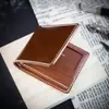 Nueva Cartera para Hombre Cartera Corta para Hombre Moda Juvenil Cuadros Horizontal Suave Cartera de Gran Capacidad con Múltiples Ranuras para Tarjetas