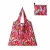 Bolsa de Compras Plegable, Nueva de Gran Capacidad, Bolsa Plegable Ecológica en Stock, Bolsa de Tote de Almacenamiento Plegable Portátil Impresa Creativa