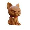 Ornaments de Bulldog escultura em madeira de cipreste fábrica de decoração atacado especificações 6,5 x 4,5 x 3,5 decoração de livro de mesa tecnologia