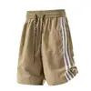 Nuevos Shorts Deportivos de Verano para Exteriores 2025 Marca de Moda Pantalones de Seda Helada Se Pueden Abrir en Dos Partes y Cinco Partes