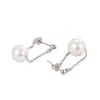 Pendientes Elegantes de Borla de Perla Gris Estilo Coreano para Mujer, Diseño Francés de Nicho Simple y Lujoso, Pendientes de Alta Gama Que Te Hacen Ver Más Delgada