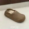 Zapatos Birkenstock de Terciopelo Retro Plus para Persona Perezosa de Lana de Cordero Otoño Invierno Nuevo Estilo Estilo Coreano Diseño Bidireccional de Alta Calidad Casual Versátil Zapatos de Vestir