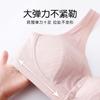 Ropa interior para madres de mediana edad y ancianas, chaleco inalámbrico para mujer, talla grande, algodón, cómodo sujetador para ancianos, hebilla frontal, ropa interior para mujer