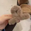 Pinza de Garra de Peluche para Mujer, Pinza Grande para el Cabello de Otoño e Invierno con un Toque de Lujo, Pinza de Tiburón Ins para Cabello Grueso, Pasador para Moño, Accesorio para el Cabello
