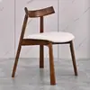 Cadeira de Jantar Escandinava em Madeira Maciça para Casa Cadeira Normcore Italiana Cadeira Pá Simples Lazer Designer Negociação Novo Estilo 2025