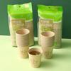 Vaso de papel de fibra de bambú desechable para el hogar, espesado, para leche de soja, café, té, oficina comercial, 50 unidades