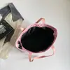 Bolsa de axila fofa com bolinhas estilo girlie para mulheres, bolsa tote versátil de grande capacidade estilo coreano, bolsa de ombro de moda de nicho