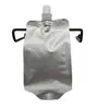 2026 Sellado Cuatro Lados Baja Permeabilidad al Oxígeno Boquilla de Agua Rica en Hidrógeno Bolsa Compuesta Especial de Papel de Aluminio para Envase de Bebidas