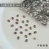 Rhinestones para decoración de uñas de circón ovalado 3*4, rhinestones K9 irregulares de fondo plano, modernos y deslumbrantes, al por mayor para accesorios de decoración de uñas DIY