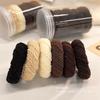 Nuevas Gomas para el Cabello Espesas y de Colores, Alta Elasticidad, Tejido Diagonal, Duraderas, Sencillas Bandas Básicas para Coletas