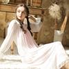 Pijama de renda feminino em promoção, princesa, malha doce, vintage, palácio, modal, roupas para casa, camisola longa feminina