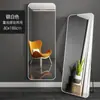 Espejo de Cuerpo Entero para Piso, Espejo Minimalista de Moda para Niña con Esquinas Redondeadas para Vestir en Casa, Espejo de Vestir Horizontal para Dormitorio de Estudiante o Tienda de Ropa