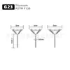 Pin de Aleación de Titanio G23 Cabeza de Embudo Tapón Cabeza de Uña Labial Accesorios Joyería para Piercings Corporales