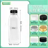250ml.350ml Botella Cuadrada Grado Alimenticio PET Transparente Cuadrada Botella de Plástico Botella Desechable para Bebidas con Tapa