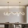 2025 Mesa de Comedor Lámpara Colgante Línea Normcore Italiana Escandinavo Moderno Lujo Accesible Nota Musical Barra Tira de Luz LED de Silicona
