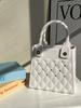Bolso cuadrado pequeño portátil de EVA, nuevo, transfronterizo, sencillo, impermeable, de color sólido, con diseño de rombos, para bricolaje