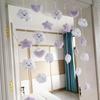 Meng Yun Campanilla Hogar Nube Linda Cortina de Puerta Decorativa Colgante sin Perforaciones Entrada de Vestidor Hogar Cortina Divisoria