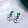 Nueva calle europea y americana. Pendientes del Día de San Patricio Transfronterizos Irlandeses Perro Lazo Gato Sombrero Verde Joyería de Festival Mujeres
