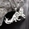 Colar Pingente Fofo de Aço Inoxidável Gato Maine Coon para Homens e Mulheres Joia da Moda Amante de Animais Presente Versátil de Aniversário
