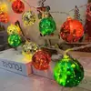Luzes de Fio Estrelas Pentagonais Galvanizadas LED Amazon Transfronteiriças Floco de Neve Dia de Natal Decoração de Atmosfera Bola Luo Luzes Piscantes