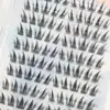 ¡Pestañas sin pegamento, perezosas, puras, salvajes, como zorritos demoníacos! Pestañas Postizas Fotogénicas Naturales Anguladas Hacia Arriba Fotogénicas Alargan el Extremo Exterior