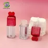 Shanyi Nuevo Tubo Cuadrado de Pared Gruesa para Brillo de Labios Tubo Vacío Transparente con Forma de Corazón para Brillo de Labios Material de Empaque Empaque para Cosméticos Venta al por Mayor