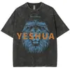 2025 Nuevo Modelo Comercio Exterior Marca Independiente Holgada y Cómoda Retro Y2K Anime Unisex Camiseta Lavada Adulto Camiseta Corta