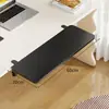 Tablero de extensión para escritorio, escritorio de oficina sin taladrar, organizador de escritorio expandible, plegable, ampliado y alargado, tablero de extensión con reposabrazos