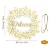 Amazon Halloween Natal Placa Decorativa de Madeira Pendurada TikTok Não Acabado diy Fatia de Madeira Xiyin Decoração de Porta Janela