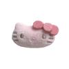 Cabeça de gato KT rosa fofa pelúcia abertura traseira roupas calçados acessórios faça você mesmo material feito à mão sapato flor decoração de capa de telefone celular