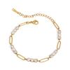 Jieding Cadena de Tenis de Acero Inoxidable Full Diamond Europea y Americana Joyería Pulsera para Mujer Apilable Accesorios de Acero de Titanio Regalo Transfronterizo para el Día de la Madre