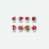 Acessórios de Nail Art Acabados com Pilhas de Diamantes, Novos Diamantes Coloridos Doces da Moda, Estilos de Alta Qualidade, Diamantes Quadrados em Formato de Coração, Dopamina